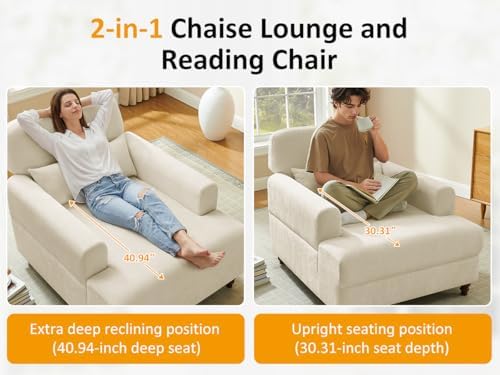 Oversized Chaise Lounge Chair - Image 6
