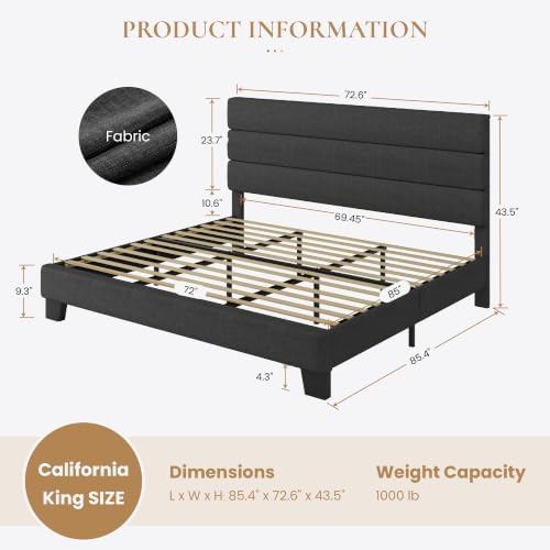 SHA CERLIN Cal King Platform Bed Frame - Image 2