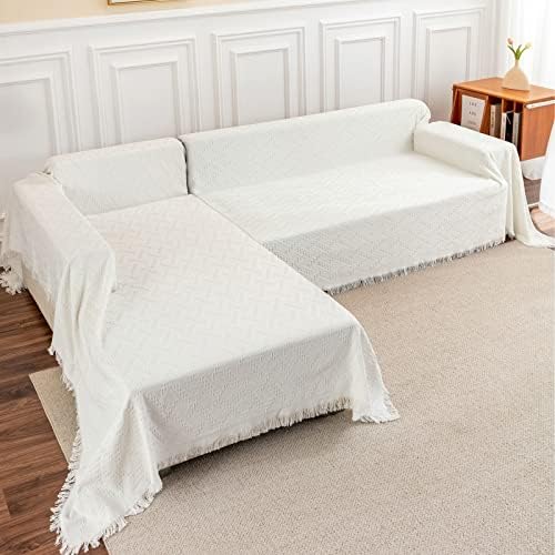 Deep Dream Sectional Couch Covers, 2 Pieces Sectional Sofa Cover, L Shaped by DeepDream