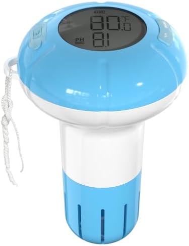 BALDR Pool Thermometer with PH Meter, Rechargeable Digital Pool PH Tester by BALDR