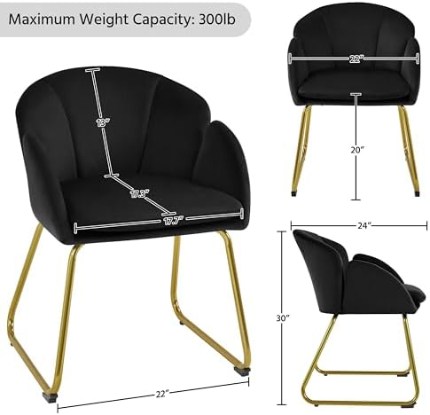 Yaheetech Flower Shape Vanity Chair - Image 3