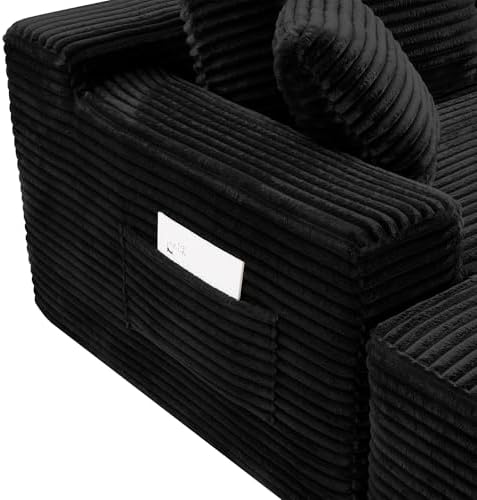 95-Inch U-Shaped Right Facing Corner Compressed Sofa Modular Sectional Boneless - Image 7