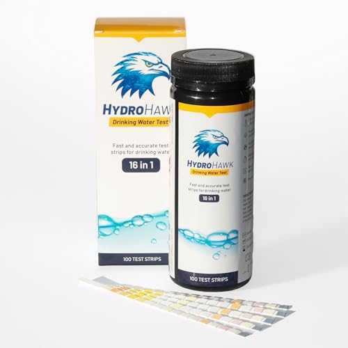16-in-1 Drinking Water Test Strips – Water Testing Kit by HydroHawk