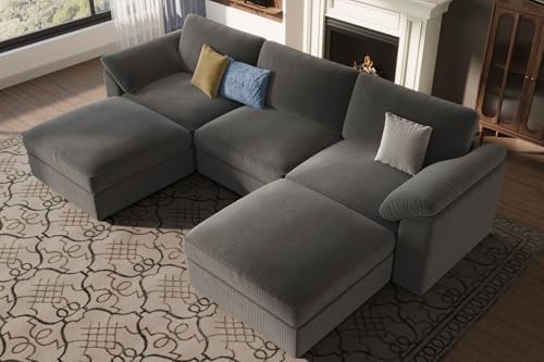 EASE MOOSE Oversized Modular Sectional Sofa, Large U Shape Sectional Couch - Image 3