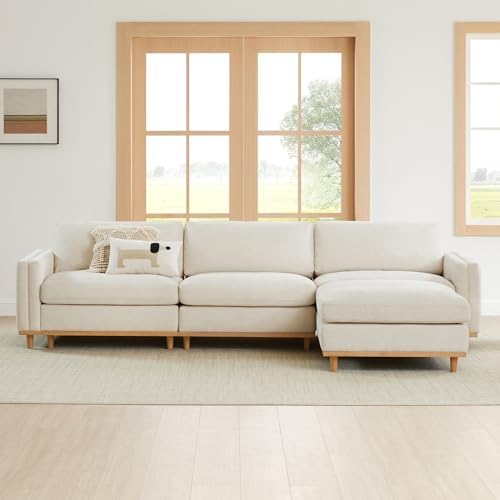 CHITA 118” Super Large Sectional Modular Sofa, Down Filled, 4 Seat - Image 3