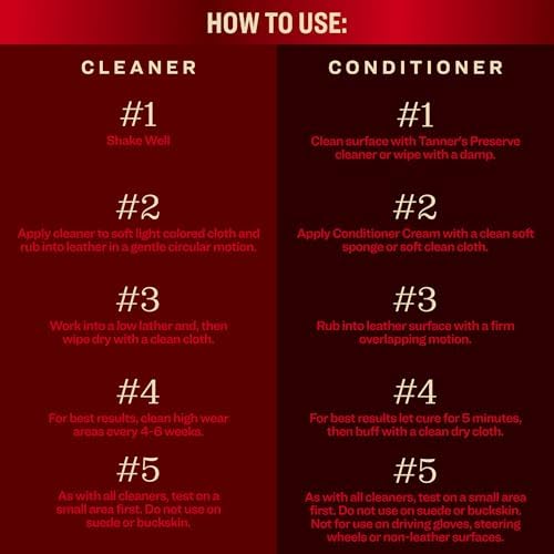 Tanner's Preserve Leather Cleaner & Conditioner Gift Set, Rejuvenates & - Image 3
