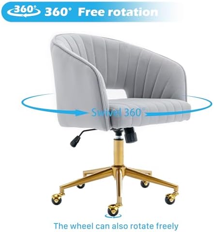 KCC Vanity Chair Velvet Desk Chair - Image 6