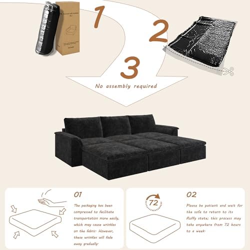 EASE MOOSE Boneless Sectional Couch - Image 3