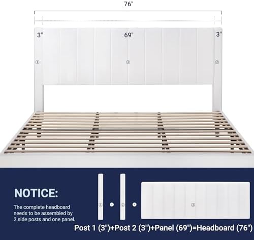 Allewie King Bed Frame/Velvet Upholstered Bed Frame - Image 6