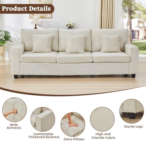 94.5'' 3-Seater Sofa Couch - Image 6