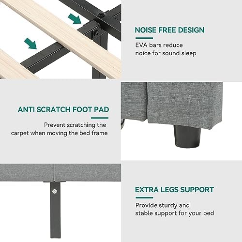 YITAHOME Storage Bed Frame, Queen Size Bed Frame - Image 7