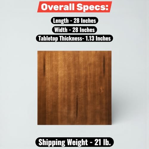 28" x 28" Square Table Top - Image 2