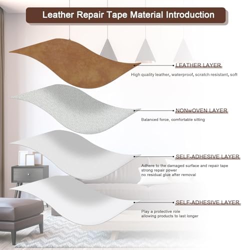 Leather Repair Patch Tape, Leather Repair Patch, 15x60 Inch - Image 6