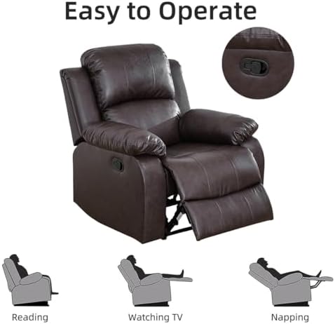 Manual Recliner Loveseat Set, Living Room Furniture Sets, 2 Seater Modern - Image 5