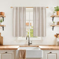 YoungsTex Samll Linen Curtains 40 Inches Long by YoungsTex