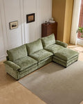 Karl home 122" 3-Seat L-Shaped Sectional Couch by Karlhome