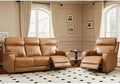 HAOMARKETS 2-Piece Top Grain Leather Power Reclining Sofa Set, Include Dual by HAOMARKETS