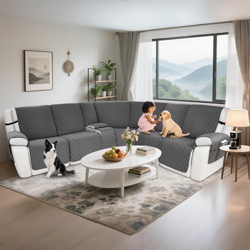 Waterproof Sectional Reclining Couch Covers L Shaped Recliner Sectional Sofa - Image 2