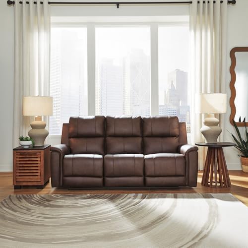 Signature Design by Ashley 3-Seat Power Reclining Sofa, Espresso Brown - Image 2