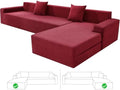 ZNSAYOTX Sectional Couch Covers, Stretch Jacquard Slipcovers by ZNSAYOTX