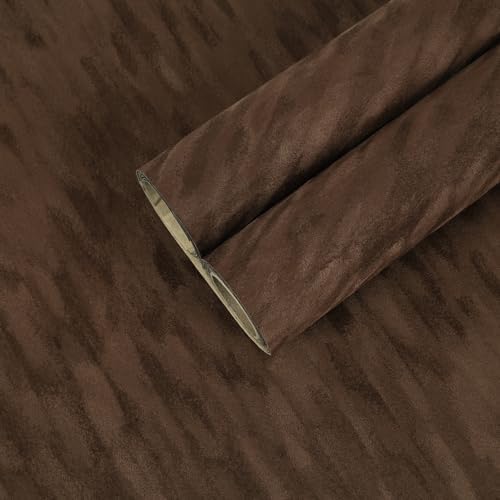 CHIHUT 12"x100" Brown Self Adhesive Velvet Flock Liner by CHIHUT