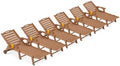 Ciokea Lounge Chair Outdoor Set of 6, Oversized Chaise Lounge Chair by Ciokea