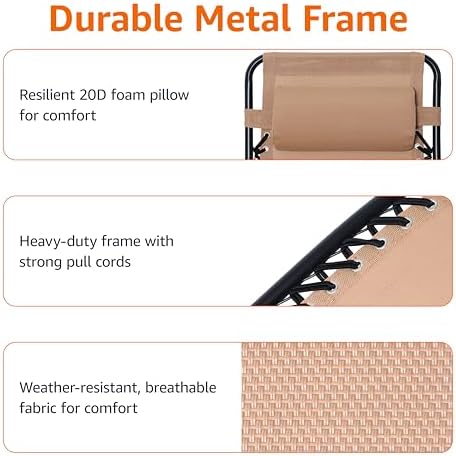 Amazon Basics Zero Gravity Lounge Chair - Image 5