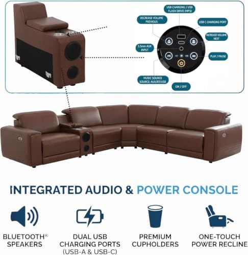 Power Recliner Sectional Sofa - Image 4