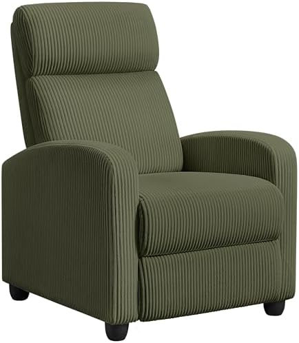 Yaheetech Recliner Chair with 3 Adjustable Angles Armchair Dark Green by Yaheetech