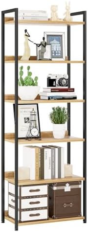 NUMENN Bookshelf, 6 Tier Freestanding Shelving Unit by NUMENN