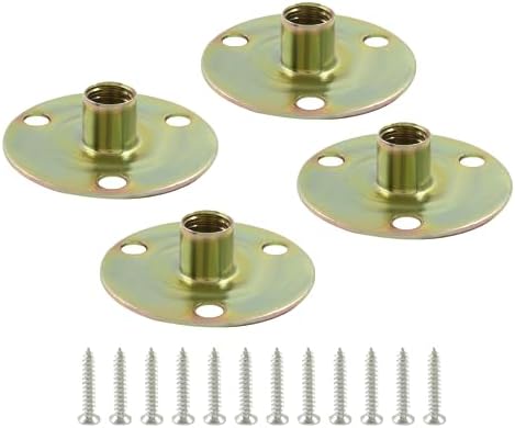 Biaungdo Furniture Leg Mounting Plates, 4 Sets, 5/16 x 37 x 2.5mm by Biaungdo