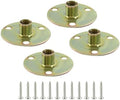 Biaungdo Furniture Leg Mounting Plates, 4 Sets, 5/16 x 37 x 2.5mm by Biaungdo
