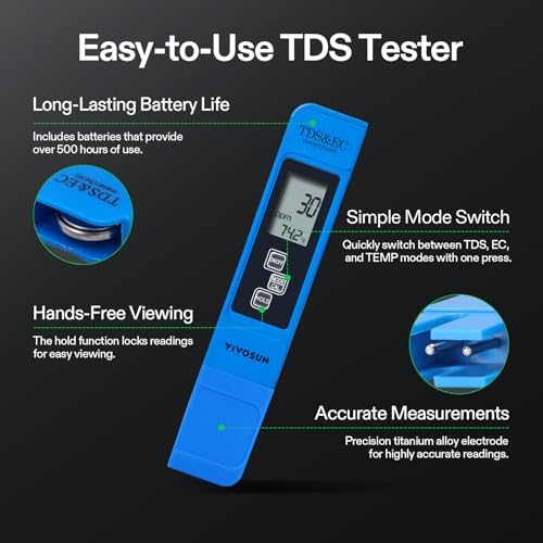 VIVOSUN Digital pH Meter TDS EC Meter - Image 3