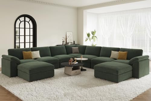 EASE MOOSE Oversized Modular Sectional Sofa, U Shaped Sectional Couch by EASEMOOSE