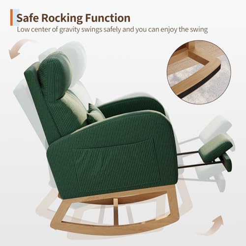 GarveeHome Rocking Chair, Nursery Glider Chair - Image 5