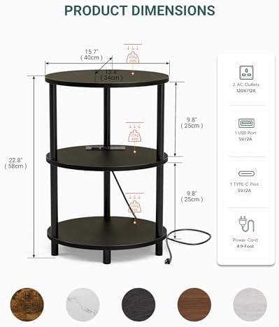 Small Round Side Table - Image 2