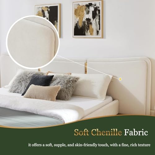 Queen Size Upholstered Bed Frame - Image 7