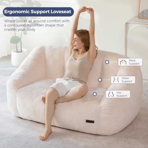 MAXYOYO Bean Bag Chair, Comfy Bean Bag Sofa - Image 5