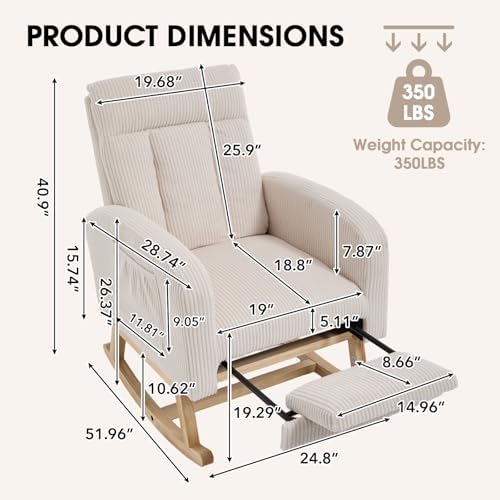 Nursery Glider, Rocking Chair Nursery - Image 2