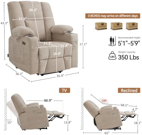 MCombo Power Lift Recliner Chair - Image 3