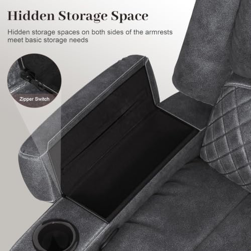 7 Seater Reclining Sofa Set, Modern Living Room Couch Set - Image 5