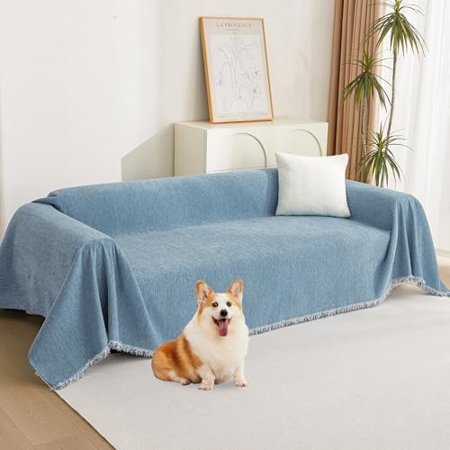 MYSKY HOME Chenille Couch Cover, Sofa Slipcover by MYSKYHOME