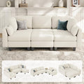 Sectional Sleeper Sofa, 6 Seaters Modular Sleeper Sofa Couch by Mangodan