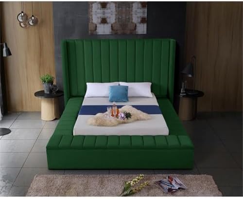 Meridian Furniture Kiki Collection Modern | Contemporary Velvet Upholsterd Bed - Image 7