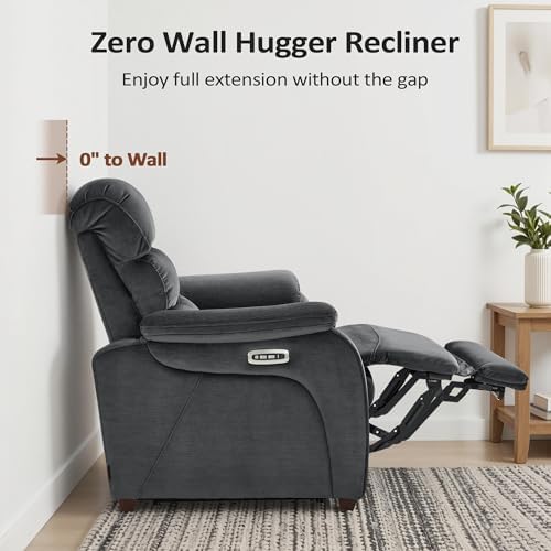 MCombo Zero Wall Hugger Power Loveseat Recliner Sofa - Image 3