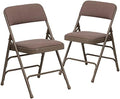 Flash Furniture 2 Pack HERCULES Series Curved Triple Braced & Double Hinged by FlashFurniture