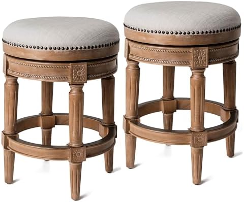 Maven Lane Pullman Backless Counter Stool, Light Brown by Unknown