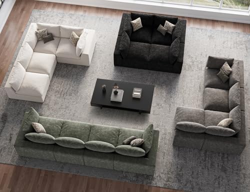 120" Cloud Sectional Couch | Oversize Boneless Couches - Image 6