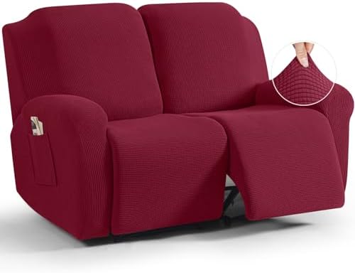 TAOCOCO Stretch Loveseat Recliner Covers 6 Piece by TAOCOCO
