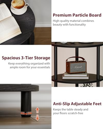XBurmo Round Coffee Table for Living Room - Image 4